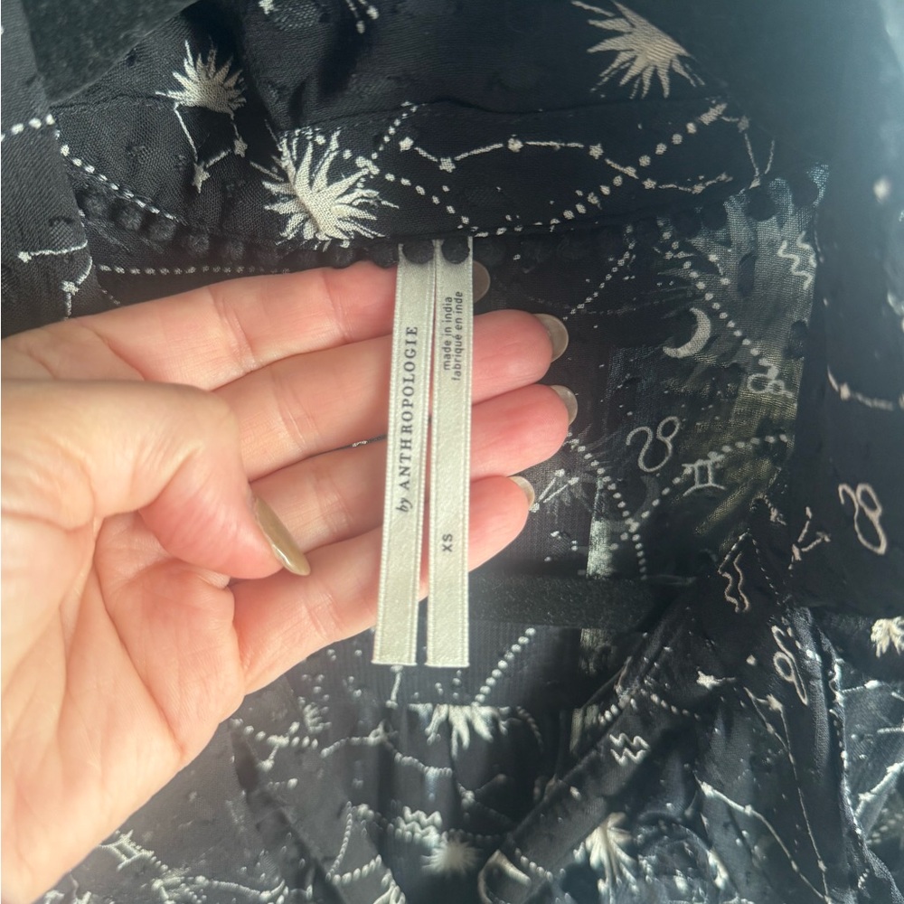 Anthropologie Celestial Puff sleeved blouse, size xs - Picture 5 of 5
